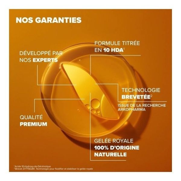 Arkoroyal Gelée royale 5000 mg Bio - 10 ampoules