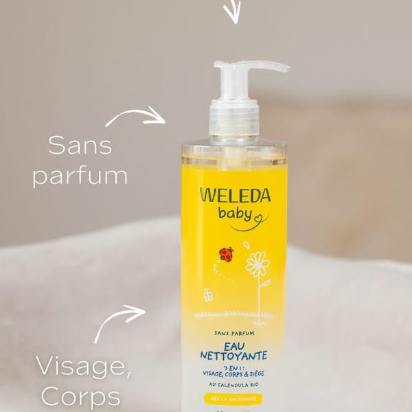Eau nettoyante Calendula sans parfum - 400 ml