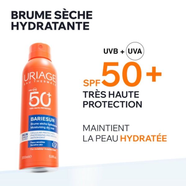 Brume sèche hydratante SPF50+ BARIESUN - 200 ml
