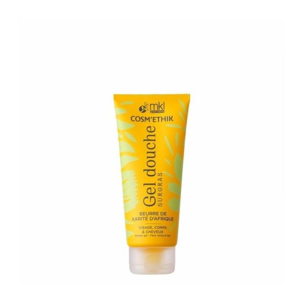 Gel Douche Surgras - Karité - Nettoyant doux visage corps cheveux - 200 ml