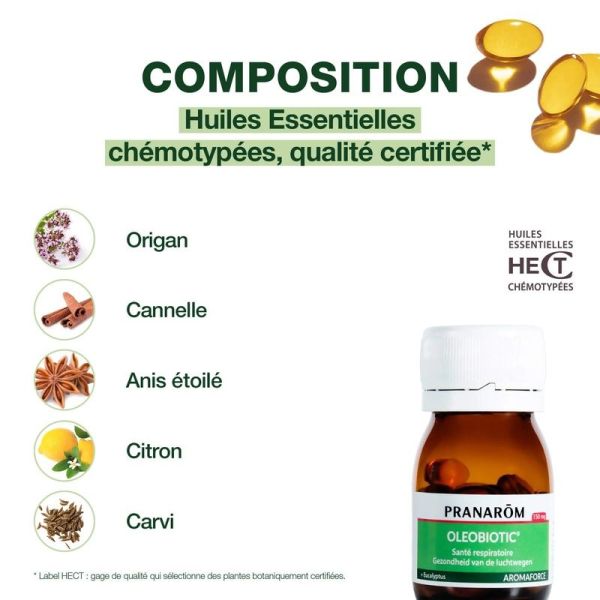 Oleobiotic Santé respiratoire - 15 capsules