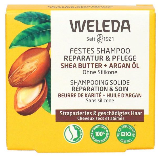 Weleda Shampooing solide Réparation & Soin 50g